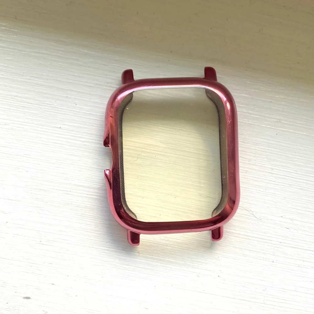 Metallic Pink Smart Watch | iWatch| Let’s fit, smart watch cover/bumper screen